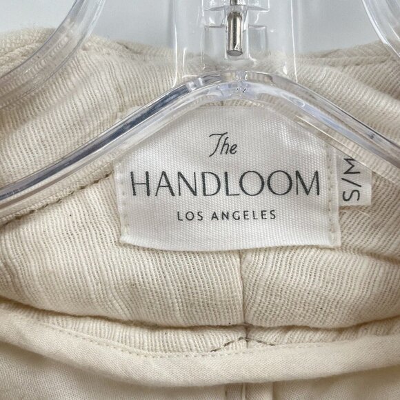 The Handloom Los Angeles Cotton Long Line Open Shacket Quilted Sz S/M - Picture 4 of 5